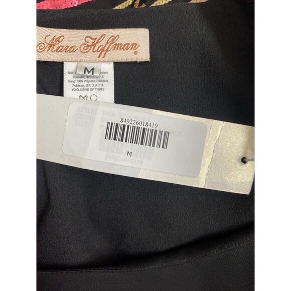 NWT Mara Hoffman Mini Dress Black Striped Multi Color Sequin Long Sleeve… - Picture 6 of 9